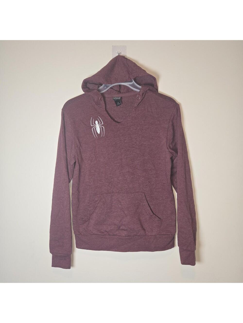 Her Universe Marvel Spider-Man Logo V-Neck Hoodie Size S